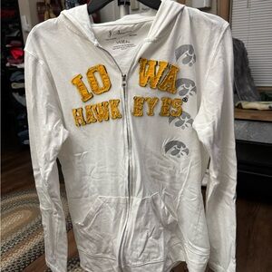 Iowa Hawk Eyes White Hoodie
